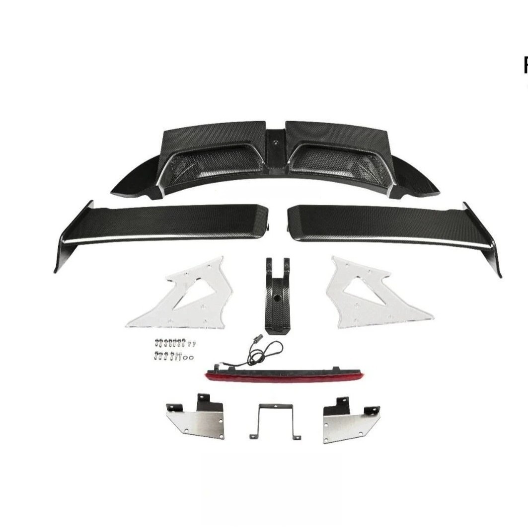 High Performance Dry Carbon Fiber Rear Wing Assembly Trunk 2020- for 911 992 New Condition Tail Spoiler Body Kit